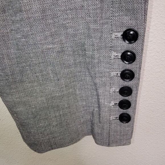 Talbots Chatham Ankle Pants Gray Button-Hem Size 14 - Picture 3 of 7